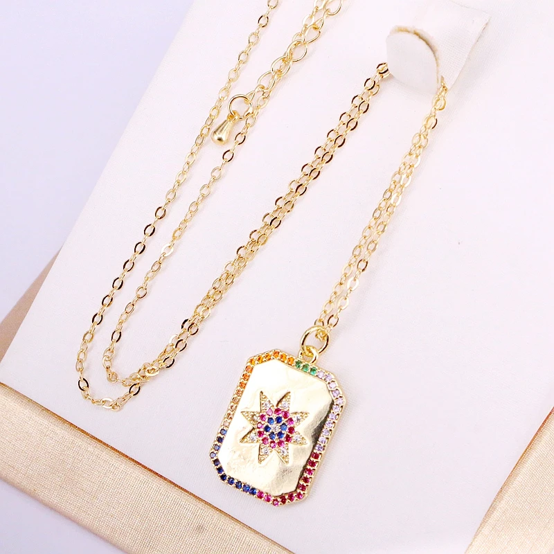 5PCS, Multi CZ Micro Paved Fashion Crystal Colorful Rectangle Pendant Rainbow Zirconia Women Jewelry Necklaces
5PCS, Multi CZ Micro Paved Fashion Crystal Colorful Rectangle Pendant Rainbow Zirconia Women Jewelry Necklaces