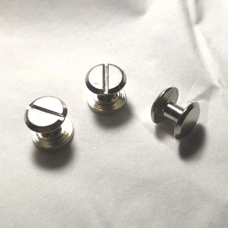1000pcs Silver 4mm*6mm Nickel Plating Album Books Screw Lash Rivet Screw Joint Screw Recipe Nail Binding Scrapbook
1000pcs Silver 4mm*6mm Nickel Plating Album Books Screw Lash Rivet Screw Joint Screw Recipe Nail Binding Scrapbook