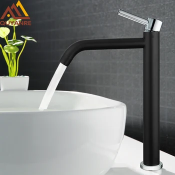 Quyanre Black White Tall Basin Sink Faucet Solid Brass Bathroom Water Tap Slim Hot Cold Water Mixer Tap Single Handle Mixer Tap
Quyanre Black White Tall Basin Sink Faucet Solid Brass Bathroom Water Tap Slim Hot Cold Water Mixer Tap Single Handle Mixer Tap