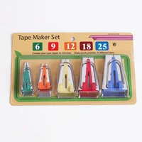 Sewing Accessories Bias Tape Makers - 5 size 6mm 9mm 12mm 18mm 25mm bias binding tape maker image