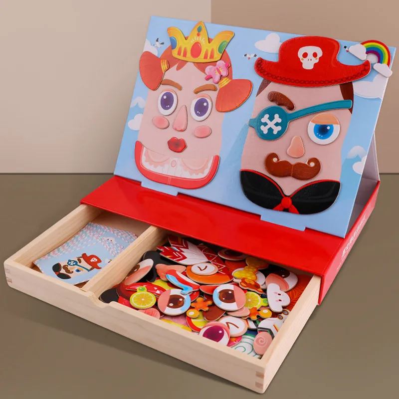 Magnet Puzzle Toys Kids Educational Toys Animals Dressing Face Game Set Fun Reusable Fridge Stickers for Children Art Draf gift
Magnet Puzzle Toys Kids Educational Toys Animals Dressing Face Game Set Fun Reusable Fridge Stickers for Children Art Draf gift