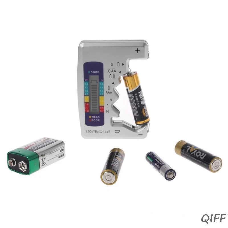Digital Battery Tester Battery Capacity Detector For C/D/N/AA/AAA/9V 6F22 Batteries /1.55V button cell Mar28
Digital Battery Tester Battery Capacity Detector For C/D/N/AA/AAA/9V 6F22 Batteries /1.55V button cell Mar28
