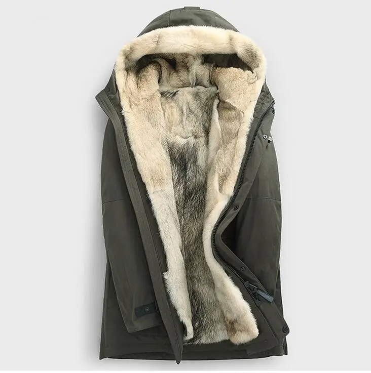 2018 New Winter Leather fur wolf liner men's fur Coat Parker coat hooded thick coat Men winter leather jacket Really wolf hair
2018 New Winter Leather fur wolf liner men's fur Coat Parker coat hooded thick coat Men winter leather jacket Really wolf hair