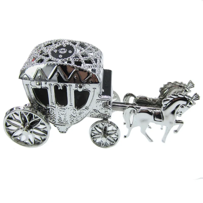12 Silver Horse And Carriage Wedding Party Favor USA Seller Quick Delivery