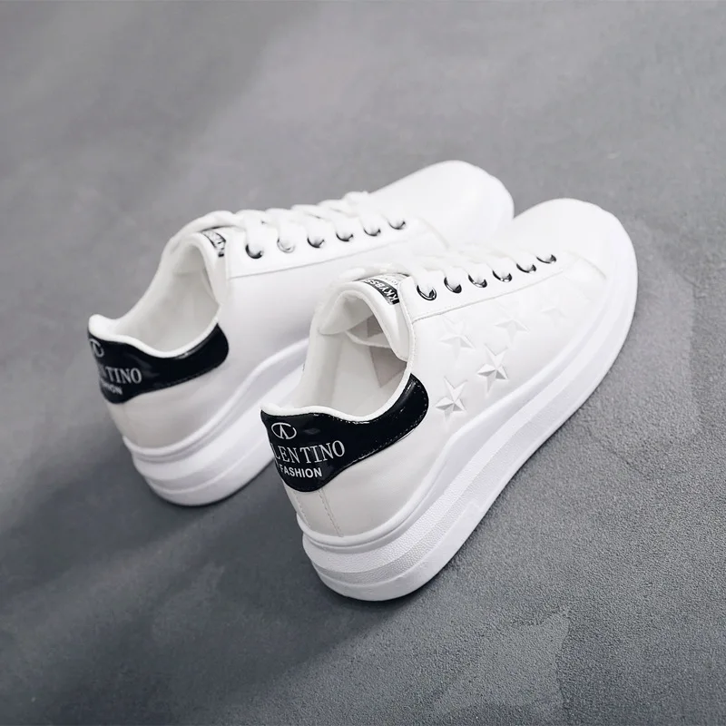 Fashion Spring and Summer With White Shoes Women Flat Leather Lace Up Shoes Female White Board Shoes Casual white shoes
Fashion Spring and Summer With White Shoes Women Flat Leather Lace Up Shoes Female White Board Shoes Casual white shoes