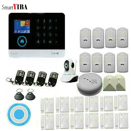 SmartYIBA wireless zones app control GSM alarm system with touch screen LCD display/Fire Protection home security alarm system
SmartYIBA wireless zones app control GSM alarm system with touch screen LCD display/Fire Protection home security alarm system