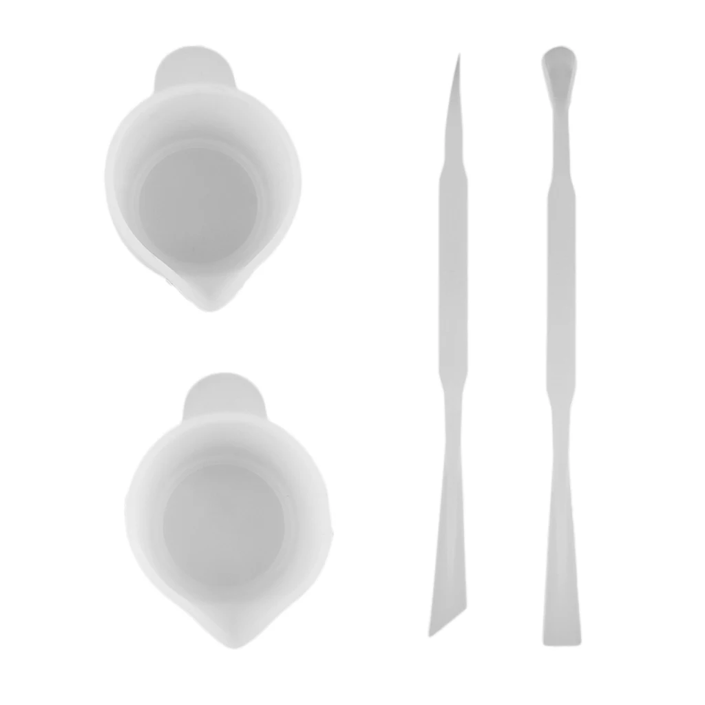 4Pcs/Set Silicone Epoxy Resin Mixing Cups Distribution Measuring Cup&Stirring Rods Stick DIY Resin Glue Tools for Jewelry Making 4Pcs/Set Silicone Epoxy Resin Mixing Cups Distribution Measuring Cup&Stirring Rods Stick DIY Resin Glue Tools for Jewelry Making
