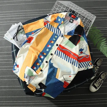M-XXL!! Spring Korean version of Harajuku port taste machine retro design sense of small doodle short-sleeved shirt tide.
M-XXL!! Spring Korean version of Harajuku port taste machine retro design sense of small doodle short-sleeved shirt tide.