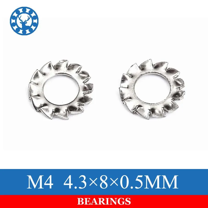 100Pcs DIN6798A M4 304 Stainless Steel Washers External Toothed Gasket Washer Serrated Lock Washer
100Pcs DIN6798A M4 304 Stainless Steel Washers External Toothed Gasket Washer Serrated Lock Washer