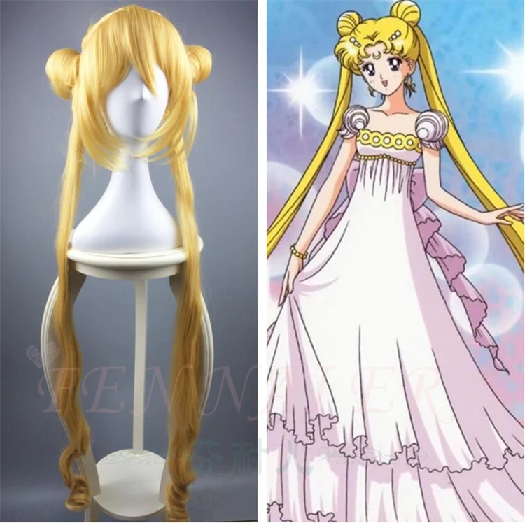 90cm Tsukino Usagi gold wig Sailor Moon Long Golden Blonde Ponytails Cosplay Hair Full Wigs
90cm Tsukino Usagi gold wig Sailor Moon Long Golden Blonde Ponytails Cosplay Hair Full Wigs