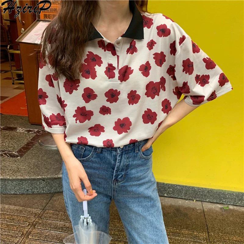 HziriP Korean 2019 New Summer Slim Fashion Pullover Sweet T Ladies Loose Tops Short Sleeve Print Tee Shirt Women Cotton T-shirts
HziriP Korean 2019 New Summer Slim Fashion Pullover Sweet T Ladies Loose Tops Short Sleeve Print Tee Shirt Women Cotton T-shirts