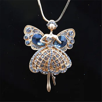 2016 New Design Fashion French Doll Necklace Dancer Girl Pendant Necklace Crystal Charming Accessories for Women free shipping
2016 New Design Fashion French Doll Necklace Dancer Girl Pendant Necklace Crystal Charming Accessories for Women free shipping