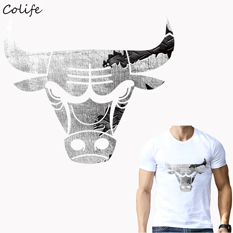 Clothes Stickers Silver Bulls Print On T-Shirt Clothes Decoration New Design Washable DIY Accessory Patches 22x19cm
Clothes Stickers Silver Bulls Print On T-Shirt Clothes Decoration New Design Washable DIY Accessory Patches 22x19cm