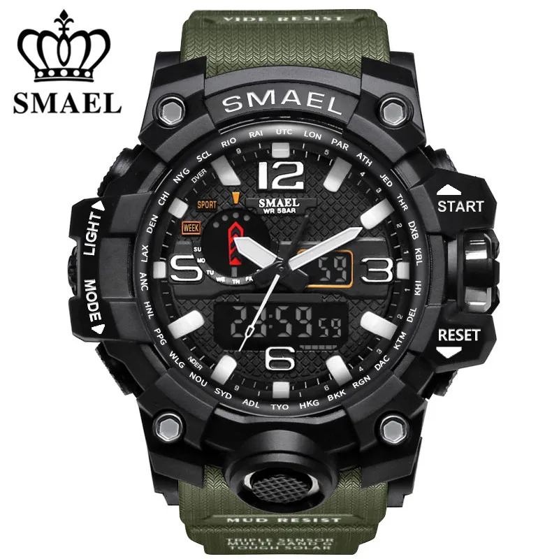 2017 Brand Watch Men Sports Watches Dual Display Analog Digital LED Electronic Quartz Watch Waterproof Swimming Military Watches
2017 Brand Watch Men Sports Watches Dual Display Analog Digital LED Electronic Quartz Watch Waterproof Swimming Military Watches