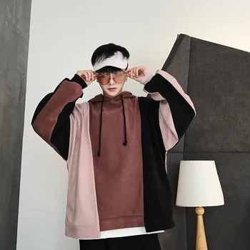 2019 Autumn And Winter New Han Fan Youth Street Men's Color Composite Multi-color Stitching Cap Rope Trend Loose Casual Pullover
2019 Autumn And Winter New Han Fan Youth Street Men's Color Composite Multi-color Stitching Cap Rope Trend Loose Casual Pullover