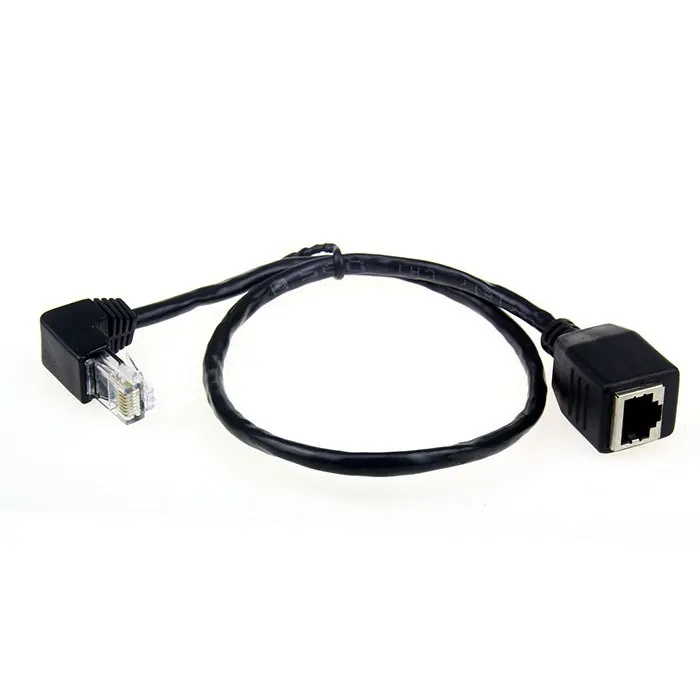 Zihan Down Angled 90 Degree 8P8C FTP STP UTP Cat 5e Male to Female Lan Ethernet Network Extension Cable 50cm
Zihan Down Angled 90 Degree 8P8C FTP STP UTP Cat 5e Male to Female Lan Ethernet Network Extension Cable 50cm