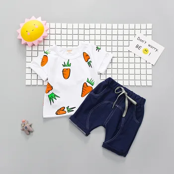 Baby Boys Summer Sets Children Clothing Short Sleeve Tracksuit for Boys Sport Suits Carrot Pattern Costume for Kids Clothes
Baby Boys Summer Sets Children Clothing Short Sleeve Tracksuit for Boys Sport Suits Carrot Pattern Costume for Kids Clothes