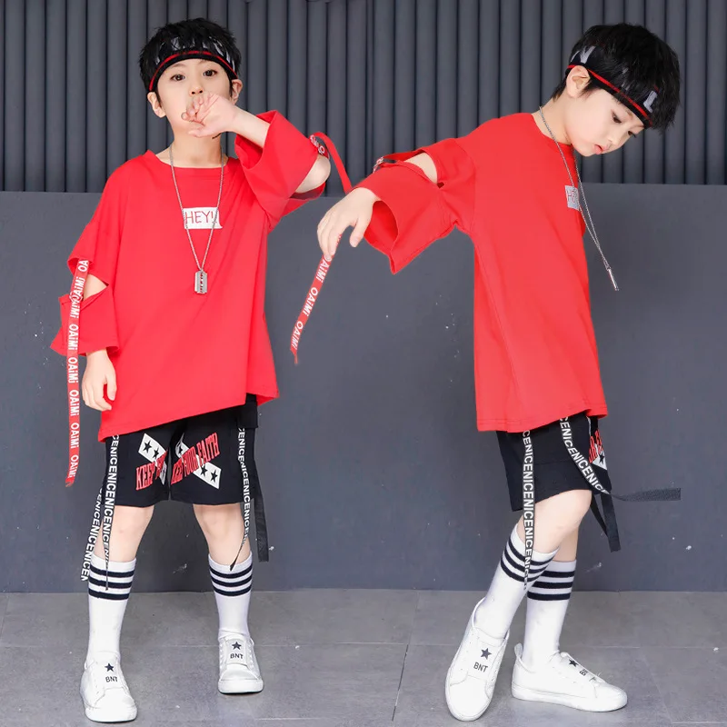 Children Street Dance Costumes Summer Red Hip Hop Tshirt And Black Shorts Kids Hip Hop Clothing Sets For Boys Girls
Children Street Dance Costumes Summer Red Hip Hop Tshirt And Black Shorts Kids Hip Hop Clothing Sets For Boys Girls