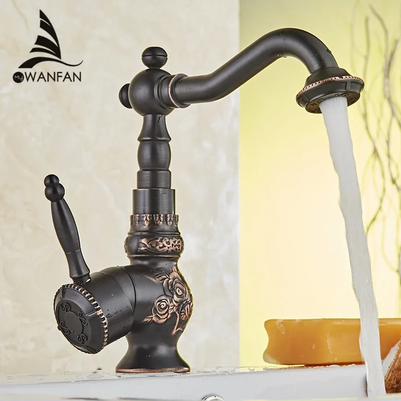 Basin Faucets ORB Swivel Bathroom Sink Taps Black High Arch Kitchen Crane Concrete Mixer Carve Classic Retro Water Taps 10702H
Basin Faucets ORB Swivel Bathroom Sink Taps Black High Arch Kitchen Crane Concrete Mixer Carve Classic Retro Water Taps 10702H