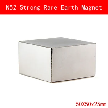 1PCS block 50x50x25mm N52 Super Strong Rare Earth Magnet Permanent N52 Magnets 50*50*25MM
1PCS block 50x50x25mm N52 Super Strong Rare Earth Magnet Permanent N52 Magnets 50*50*25MM