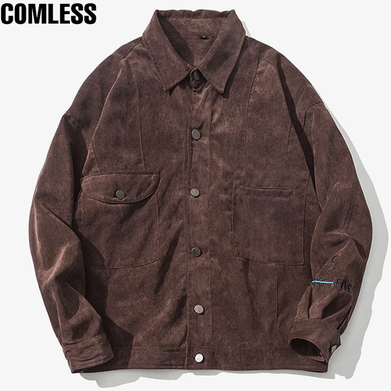 2017 New Spring Corduroy Jacket Men Fashion Sleeve Embroidery Casual Slim Jackets Coats Mens Pockets Design Brand Clothing 5XL
2017 New Spring Corduroy Jacket Men Fashion Sleeve Embroidery Casual Slim Jackets Coats Mens Pockets Design Brand Clothing 5XL