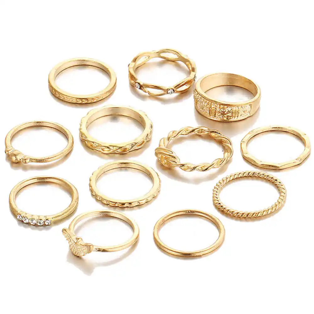 12pcs Midi Finger Rings Set for Women Female Vintage Punk Boho Knuckle Rings Women Fashion Jewelry
12pcs Midi Finger Rings Set for Women Female Vintage Punk Boho Knuckle Rings Women Fashion Jewelry