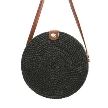2019 new round leather buckle women's shoulder bag bohemian straw beach bag chic color handmade rattan bag ins with Bali
2019 new round leather buckle women's shoulder bag bohemian straw beach bag chic color handmade rattan bag ins with Bali