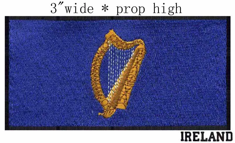 Президентская печать ирландский флаг вышивка патч 3 дюйма широкая