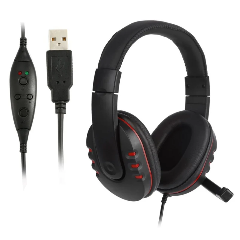 USB Wired Headband Headphone Noise Canceling Stereo Earphone with Microphone 2M Cable for PS3 / PS4 PC Gaming Headset
USB Wired Headband Headphone Noise Canceling Stereo Earphone with Microphone 2M Cable for PS3 / PS4 PC Gaming Headset