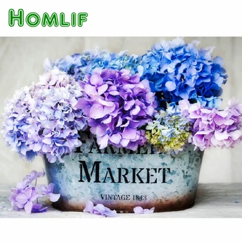 HOMLIF DIY diamond painting Hydrangea 5D diamond cross stitch crystal square rhinestones unfinished full diamond embroidery art
HOMLIF DIY diamond painting Hydrangea 5D diamond cross stitch crystal square rhinestones unfinished full diamond embroidery art