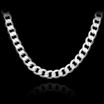 Andara Silver color N925 10mm 22 "24" 26 "Men Figaro chain necklace for men Silver color N925 jewelry large necklace N185
Andara Silver color N925 10mm 22 "24" 26 "Men Figaro chain necklace for men Silver color N925 jewelry large necklace N185