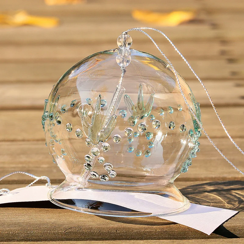 Clear Glass Wind Chime Glass Furin with Grass, Japaness Wind Bell Holiday Home Decoration Spring Event Party
Clear Glass Wind Chime Glass Furin with Grass, Japaness Wind Bell Holiday Home Decoration Spring Event Party