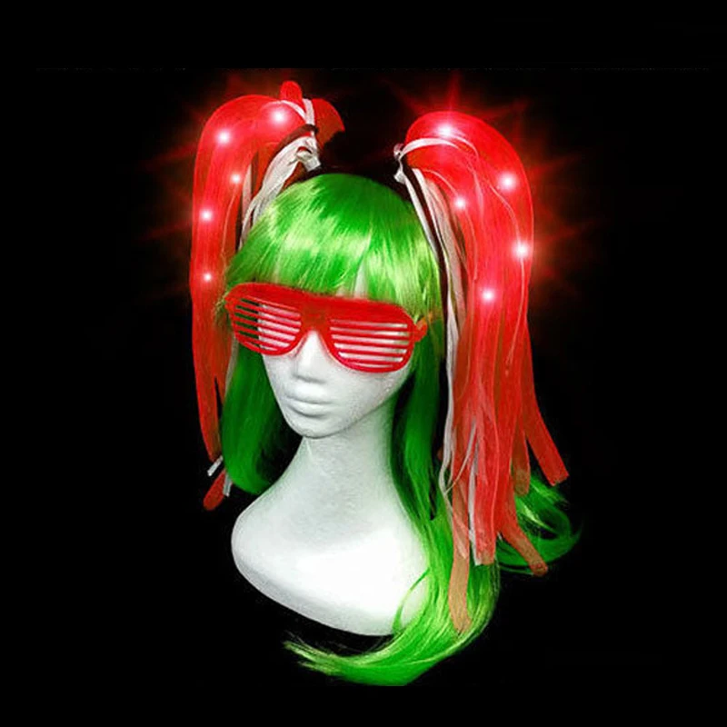 LED Light Up Flashing Party Rave Hair Braids Noodle Bridal Headband Rave Costume Dress Up for bachelorette party
LED Light Up Flashing Party Rave Hair Braids Noodle Bridal Headband Rave Costume Dress Up for bachelorette party