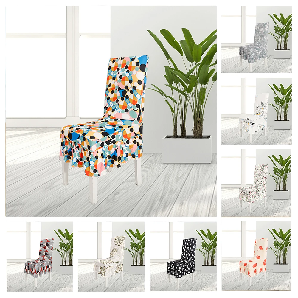 Ruffled Floral Printing Chair Covers Spandex Wedding Dining Office Banquet Stretch Elastic Removable Anti-dirty Chair Cover 40
Ruffled Floral Printing Chair Covers Spandex Wedding Dining Office Banquet Stretch Elastic Removable Anti-dirty Chair Cover 40