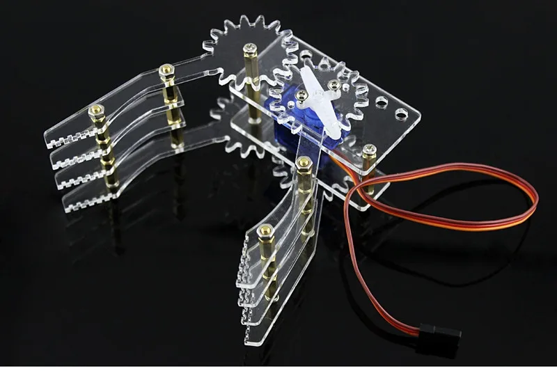 Robot Arm Clamp Claw 4 DOF Acrylic для Arduino 3D вращающаяся машина автомобиля ручной DIY Набор
