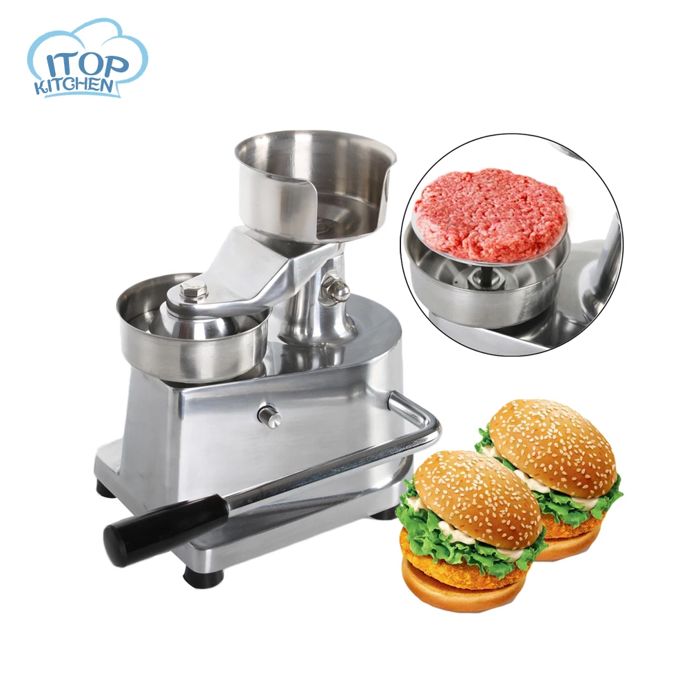 ITOP 100mm 130mm Manual Hamburger Makers Patty Press Commercial Meat Pie Hand-Control Machine
ITOP 100mm 130mm Manual Hamburger Makers Patty Press Commercial Meat Pie Hand-Control Machine