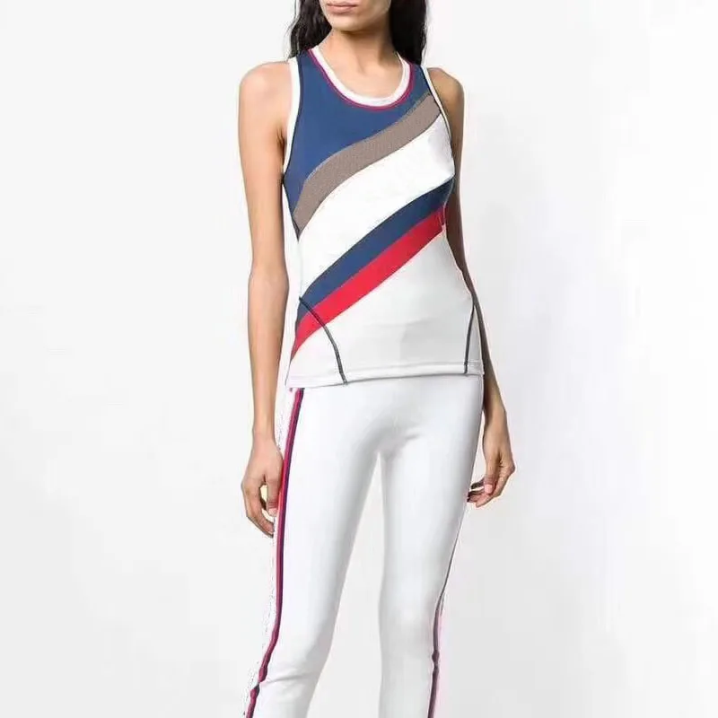 2019 New Good Quality Women's Sets Spring Summer Vintage Knitted Sleeveless Letter Striped Sweater + Trousers Black And White
2019 New Good Quality Women's Sets Spring Summer Vintage Knitted Sleeveless Letter Striped Sweater + Trousers Black And White