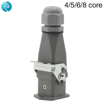 Heavy duty connector 4 core (3+1) 5 core (4 + 1) 6 core (5+1) 8 core (7+1) air plug 250V ha-005-2 top outlet waterproof hot runn
Heavy duty connector 4 core (3+1) 5 core (4 + 1) 6 core (5+1) 8 core (7+1) air plug 250V ha-005-2 top outlet waterproof hot runn
