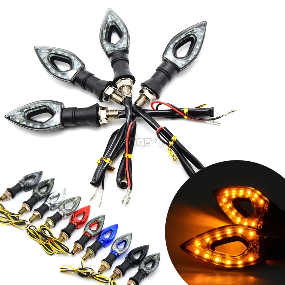 1 pair Universal LED Motorcycle Turn Signal Indicators Lights For Kawasaki Ninja ZX6 ZX6R ZX7R ZX9R ZX12R ZX14R ZX500R
1 pair Universal LED Motorcycle Turn Signal Indicators Lights For Kawasaki Ninja ZX6 ZX6R ZX7R ZX9R ZX12R ZX14R ZX500R