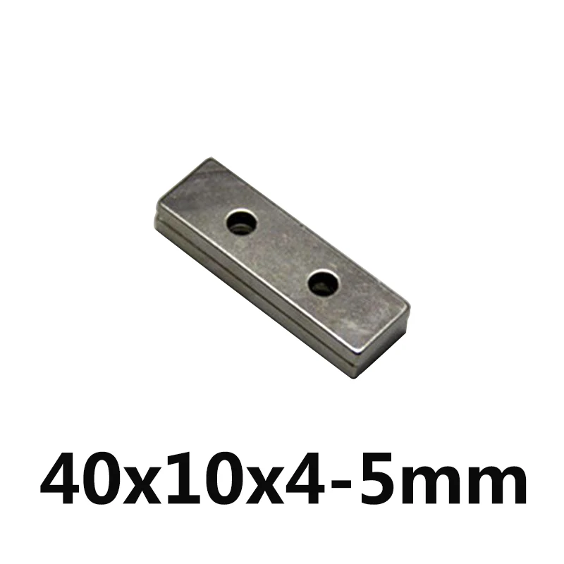 1pcs/lot F 40x10x4 mm hole 5mm N35 Strong Square NdFeB Rare Earth Magnet 40*10*4 mm 2hole 5mm 40mm x 10mm x 4mm
1pcs/lot F 40x10x4 mm hole 5mm N35 Strong Square NdFeB Rare Earth Magnet 40*10*4 mm 2hole 5mm 40mm x 10mm x 4mm