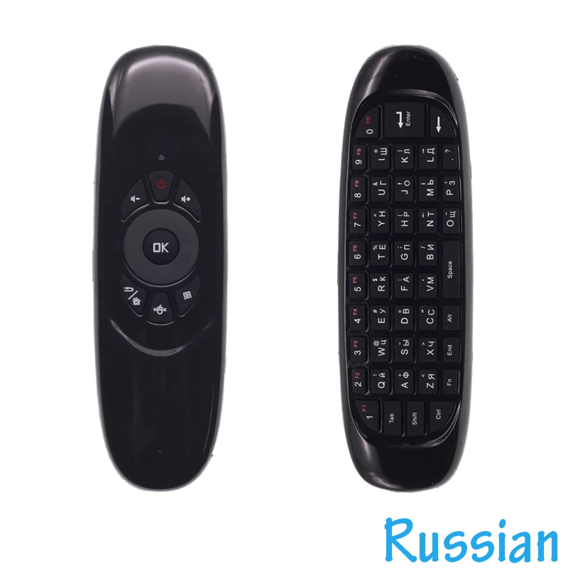 C120 Russian Keyboard 2.4G Mini Wireless Keyboard Gyroscope Air Mouse for Android TV Box, Mini PC, Projectors
C120 Russian Keyboard 2.4G Mini Wireless Keyboard Gyroscope Air Mouse for Android TV Box, Mini PC, Projectors