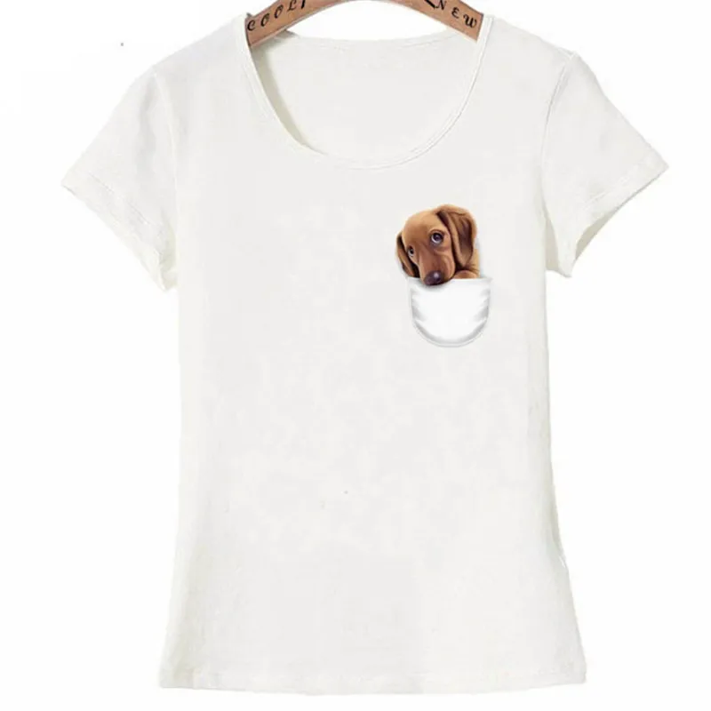 Cool Pocket Dachshund Dog Funny T Shirt Summer Fashion Women t shirt Casual Girl Tops Fake Short Sleeve tee for girls
Cool Pocket Dachshund Dog Funny T Shirt Summer Fashion Women t shirt Casual Girl Tops Fake Short Sleeve tee for girls