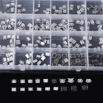 240Pcs/Set 24 Models Micro USB Connector Charging Socket Jack Connector For MP3/4/5 Lenovo ZTE Huawei
240Pcs/Set 24 Models Micro USB Connector Charging Socket Jack Connector For MP3/4/5 Lenovo ZTE Huawei