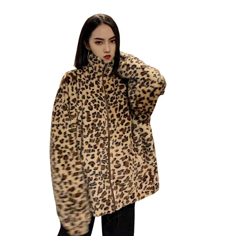 New Fleece Jacket Women Winter Leopard Thickness Ladies Coat Spring Autumn Women Jacket 8WT007
New Fleece Jacket Women Winter Leopard Thickness Ladies Coat Spring Autumn Women Jacket 8WT007