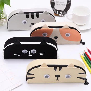 Simple stationery box men and women small fresh pencil bag cartoon cat canvas pen box
Simple stationery box men and women small fresh pencil bag cartoon cat canvas pen box