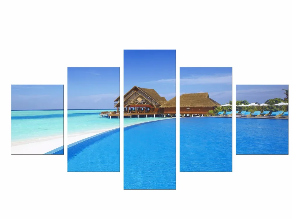 5 Pieces Blue Sky And Ocean Beach Seascape Home Wall Decor Canvas Picture Art HD Print Painting On Canvas Artworks Framed
5 Pieces Blue Sky And Ocean Beach Seascape Home Wall Decor Canvas Picture Art HD Print Painting On Canvas Artworks Framed