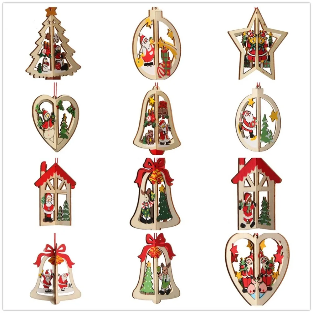 Christmas Wooden Pendant Santa Bell Xmas Tree Hanging Ornament Star Christmas Tree Ornaments Navidad Decorations for home
Christmas Wooden Pendant Santa Bell Xmas Tree Hanging Ornament Star Christmas Tree Ornaments Navidad Decorations for home