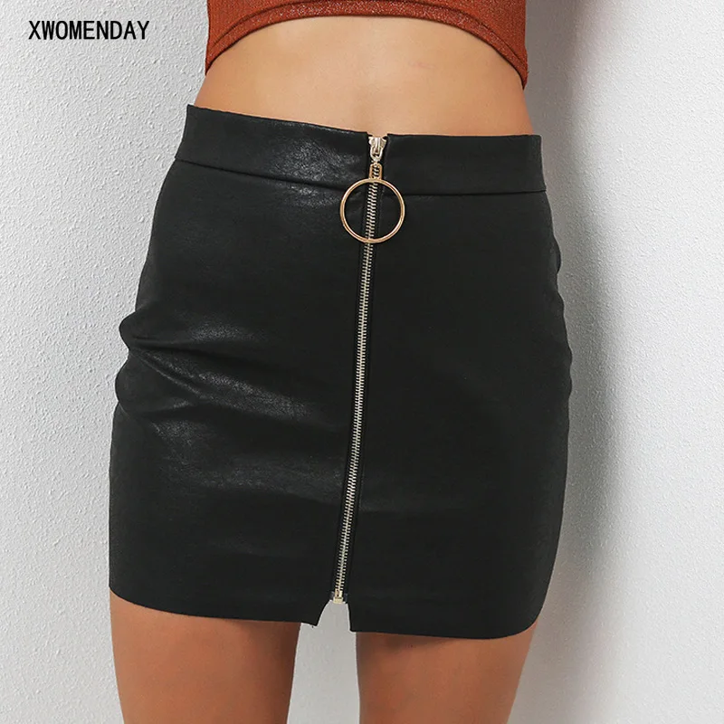 PU Mini A Line Straps Black Package Hip Skirts 2019 New Spring Summer Casual PU Leather Skirt Women Elegant Zipper Mini Skirts
PU Mini A Line Straps Black Package Hip Skirts 2019 New Spring Summer Casual PU Leather Skirt Women Elegant Zipper Mini Skirts