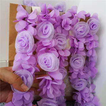 6 m / Super good quality chiffon stereo lace flowers handmade diy home curtain rose flower lace accessories width 6 cm
6 m / Super good quality chiffon stereo lace flowers handmade diy home curtain rose flower lace accessories width 6 cm