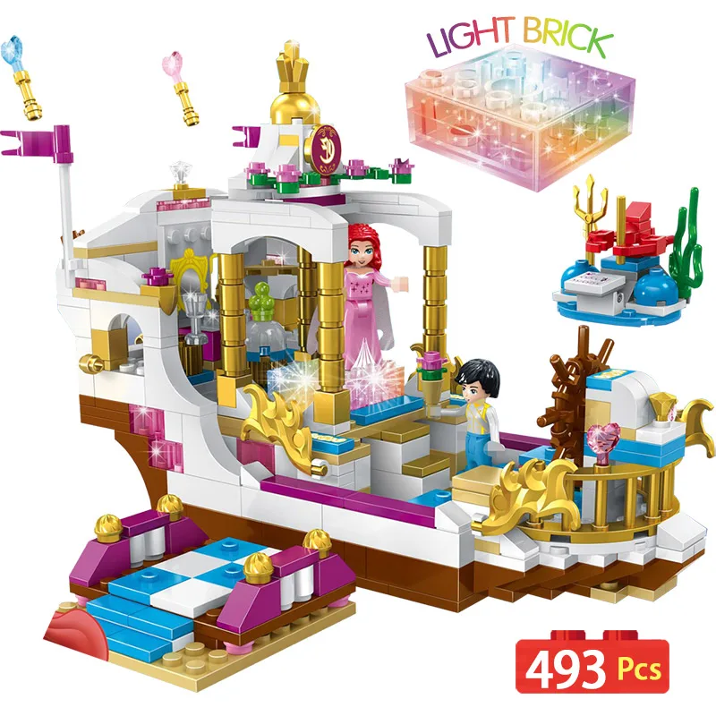 Lights Bricks Princess Ariel's Royal Celebration Boat Legoingly Friend 41153 Building Blocks Princess Mermaid Ariel Toy for Girl
Lights Bricks Princess Ariel's Royal Celebration Boat Legoingly Friend 41153 Building Blocks Princess Mermaid Ariel Toy for Girl